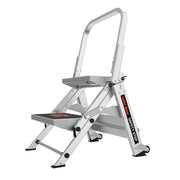 LITTLE GIANT LADDER | Aluminum Safety 2 Step Ladder, Type IA, 300lb Load Capacity | #10210BA