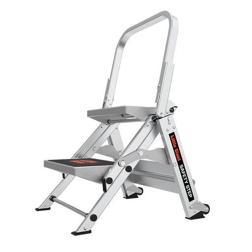 LITTLE GIANT LADDER | Aluminum Safety 2 Step Ladder, Type IA, 300lb Load Capacity | #10210BA
