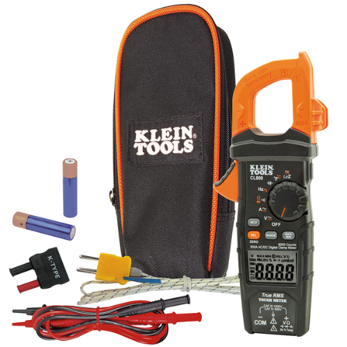 Klein Tools; CL800 Digital Clamp Meter, AC Auto-Range TRMS, Low Impedance (LoZ), Auto Off