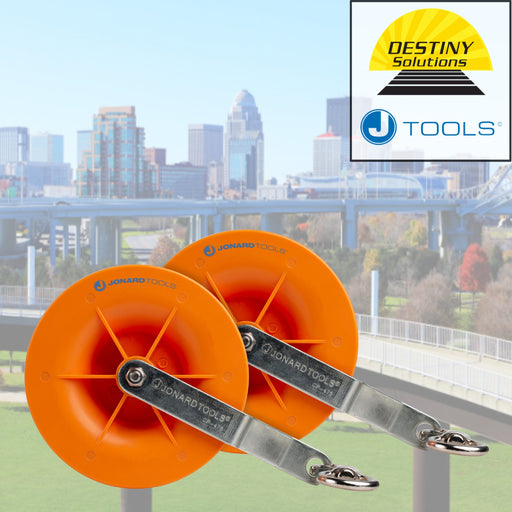 JONARD | Pulley for Low Voltage Electrical, Network, & COAX Cables (2 pack) | #CP-475