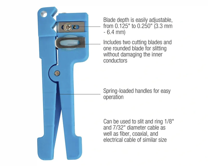 JONARD | Compact Cable Slit & Ring Tool (0.125" - 0.250") | #CSR-250