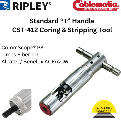 Ripley Cablematic #31810 | Model #CST-412 Coring & Stripping Tool with 3/8ʺ Drill Adapter