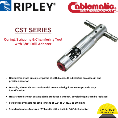 Ripley Cablematic #33855 | CST-700TX-R Coring Tool / with RATCHET