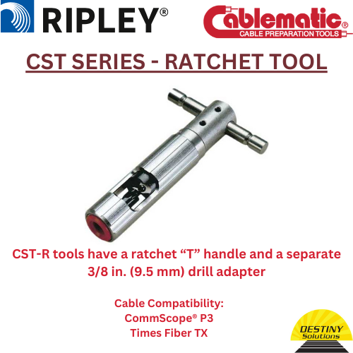 Ripley Cablematic #32050 | Model #CST-625-R Coring Tool | with RATCHET