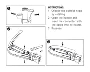 JONARD | Compression Tool Fixed - CG Long Style F Connectors | #CTF-200CG
