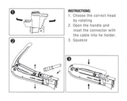 JONARD | Compression Tool Fixed - Long Style F Connectors | #CTF-200