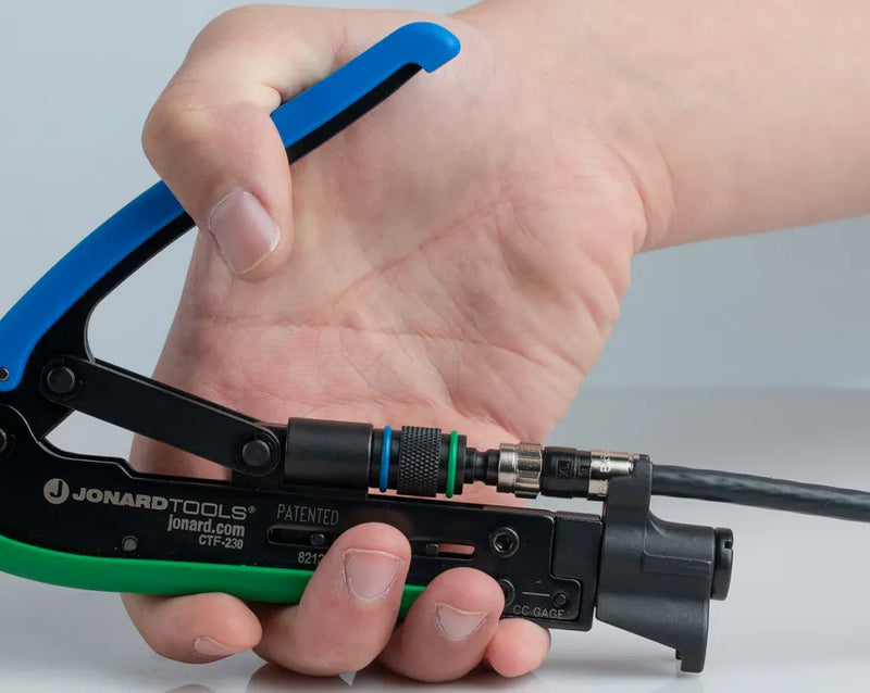 JONARD | Dual Compression Tool - Short and Long Style F Connectors | #CTF-230