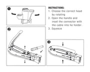 JONARD | Compression Tool Fixed - Short Style F Connectors | #CTF-300