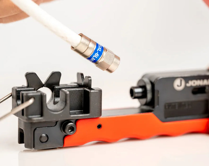 JONARD | 360° Compression Tool for Long RG6, & RG11 Style F Connectors | #CTF-360XL