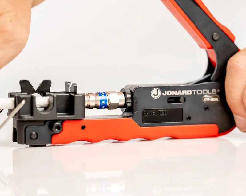 JONARD | 360° Compression Tool for Long RG6, & RG11 Style F Connectors | #CTF-360XL