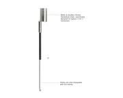 JONARD | F Connector Torque Wrench Shaft, 8 inch | #CTW-7168