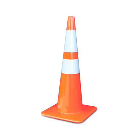 DESTINY SOLUTIONS | 28" TRIMLINE Reflective traffic cone with 6" and 4" Reflective Collars | #2825-05-MM
