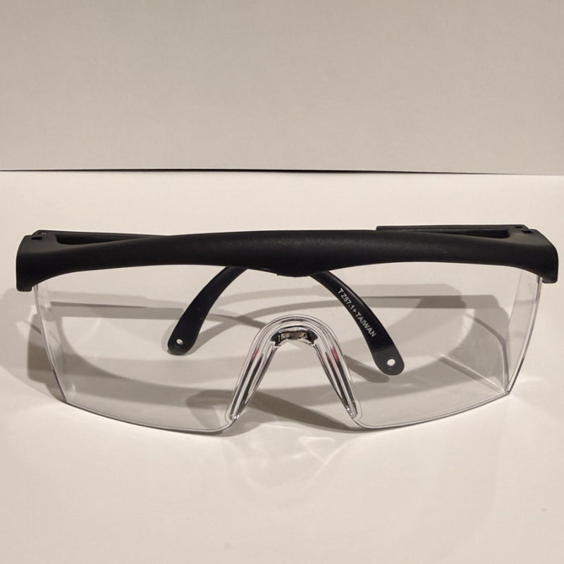 DESTINY SOLUTIONS | CLEAR LENSES, BLACK FRAME, CAN GO OVER GLASSES. | #SG1130-BC