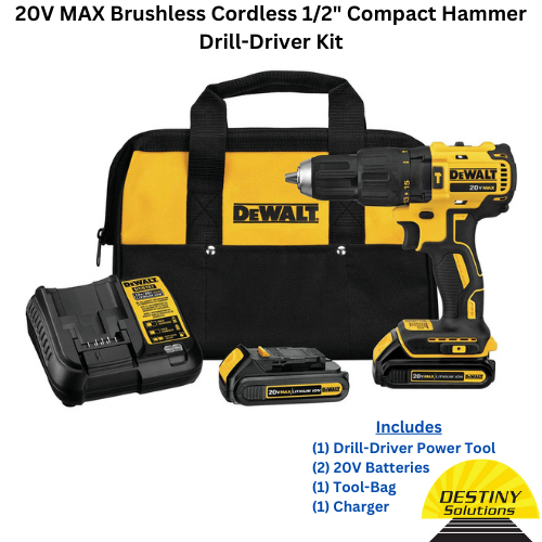 DEWALT® 20V Hammer Drill Kit Destiny Solutions
