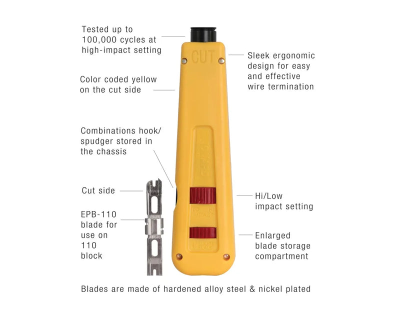 JONARD | Punchdown Tool With 110 Blade | #EPD-914110