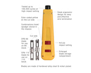JONARD | Punchdown Tool With 2 Blades 66 & 110 | #EPD-91461