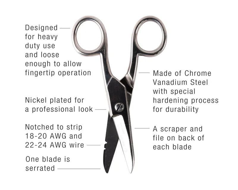 JONARD | Free Fall Electrician's Scissors | #ES-1964DS