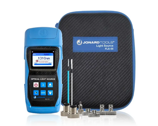 JONARD | Multi-mode & Single-mode Fiber Optic Light Source with FC/LC/SC (PC/UPC) Adapters | #FLS-55