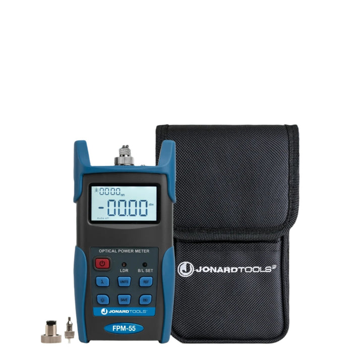 JONARD | Fiber Optic Power Meter with Data Storage & FC/SC/LC Adapters | #FPM-55