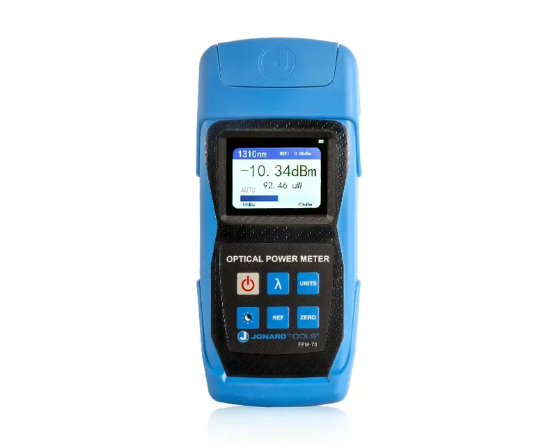 JONARD | Fiber Optic Power Meter (-70 to +6 dBm) with FC/SC/LC Adapters | #FPM-70