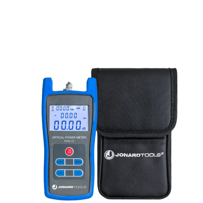 JONARD | Fiber Optic Power Meter with FC/SC/LC Adapters | #FPM-70