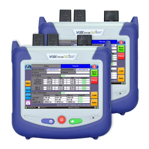 VeEX | FX160 Handheld Bidirectional OLTS and OTDR for FTTx/PON and Point-to-Point Applications | #FX160