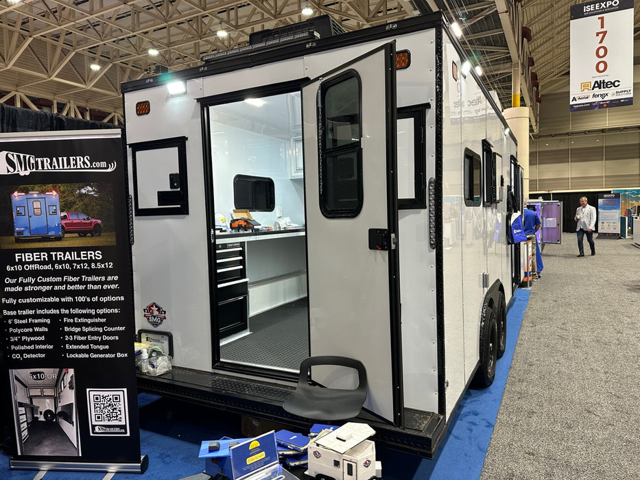 SMG TRAILERS | 8.5x18 V Nose Patriot Outage Trailer | #FST-8.5X18-FO