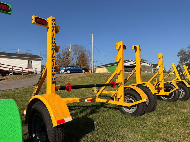 DESTINY SOLUTIONS | Heavy Duty Manual-Adjustable Height Reel Trailer – 5,200 lb Capacity with Fenders | #RTM-5200K-F