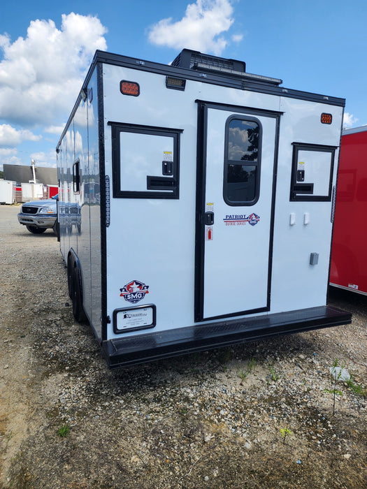 SMG TRAILERS | 8.5x18 V Nose Patriot Outage Trailer | #FST-8.5X18-FO