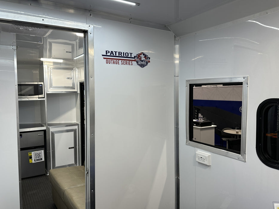 SMG TRAILERS | 8.5x18 V Nose Patriot Outage Trailer | #FST-8.5X18-FO