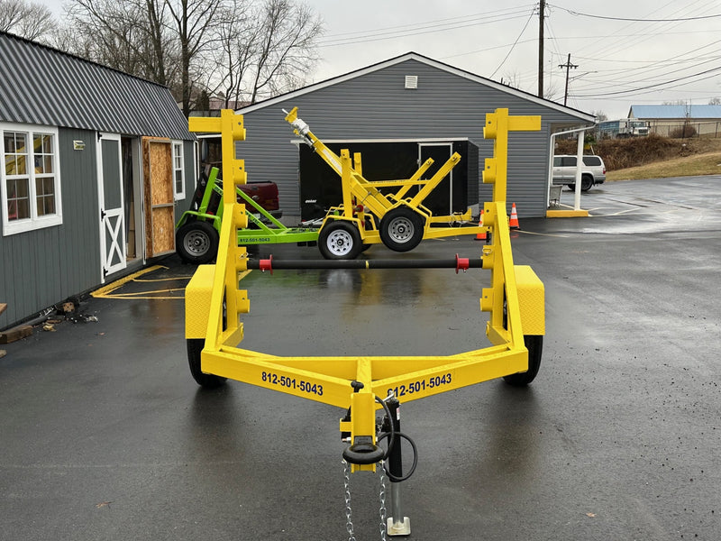 Heavy Duty Manual-Adjustable Height Reel Trailer - 7,000lb Capacity | #RTM-7KFB-Y