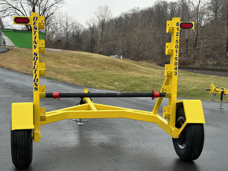 Heavy Duty Manual-Adjustable Height Reel Trailer - 7,000lb Capacity | #RTM-7KFB-Y