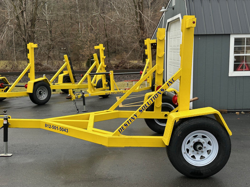 Heavy Duty Manual-Adjustable Height Reel Trailer - 7,000lb Capacity | #RTM-7KFB-Y