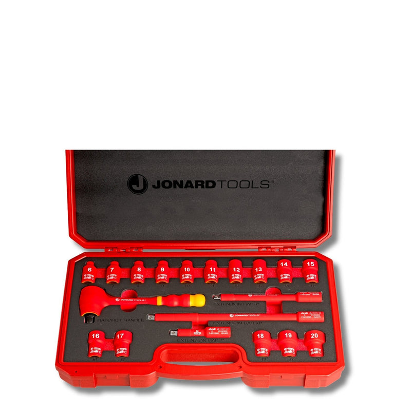 JONARD | Insulated 19 Piece Metric Socket Set | #INSS-19M