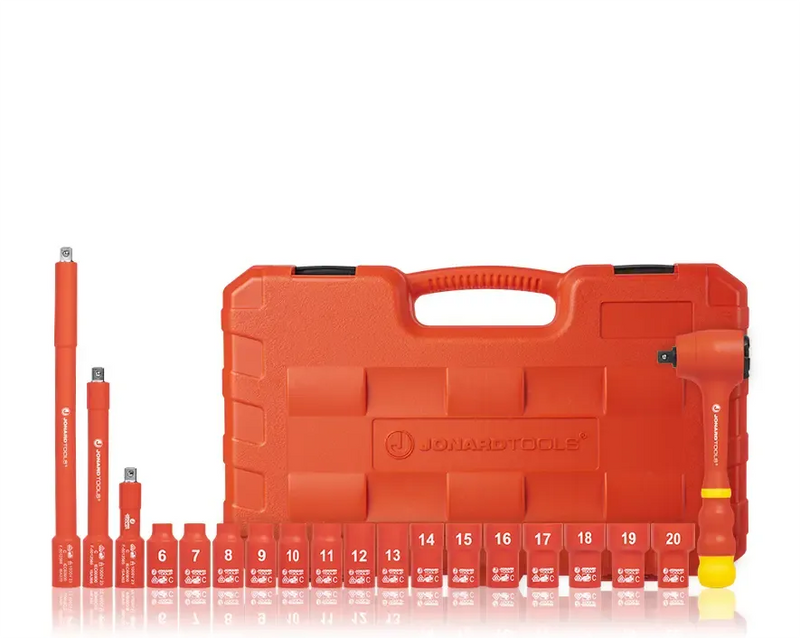 JONARD | Insulated 19 Piece Metric Socket Set | #INSS-19M