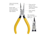 JONARD | Long Nose Switchboard Pliers | #JIC-203