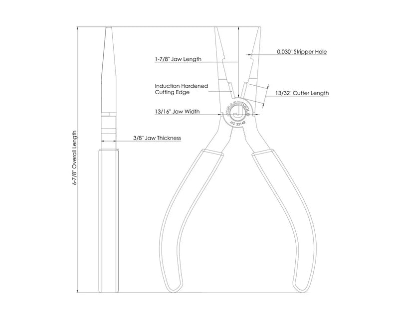 JONARD | Combo Crimper, Long Nose Pliers | #JIC-22148