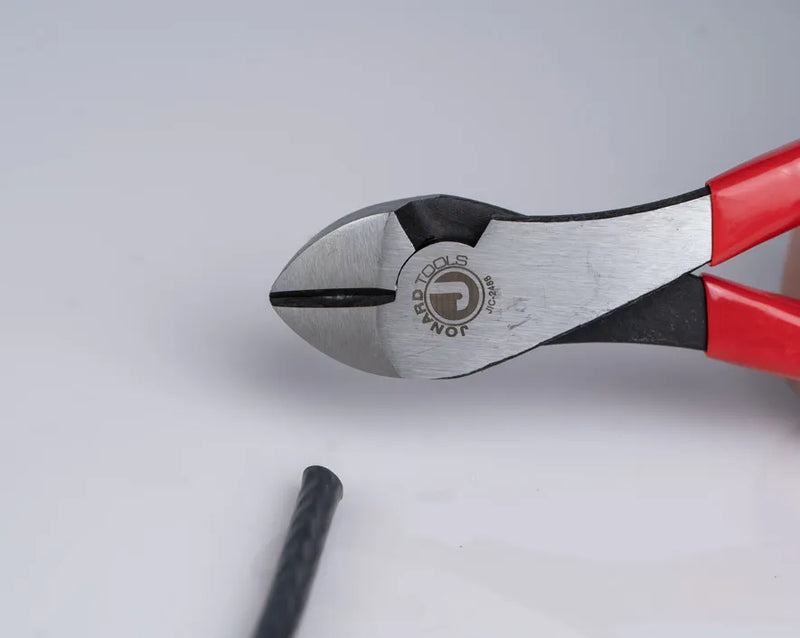 JONARD | High Leverage Diagonal Cutting Pliers, Angled Head, 8" | #JIC-2488
