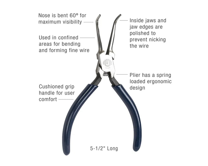 JONARD | Curved Needle Nose Pliers | #JIC-3385
