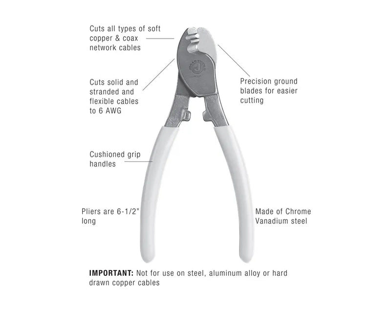 JONARD | Copper Coax And Network Cable Cutter  |#JIC-625