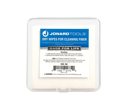 JONARD | Dry Wipes for Cleaning Fiber | #DW-90