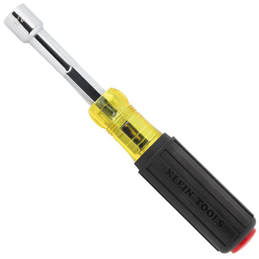 KLEIN TOOLS | Color-Coded Hollow-Shaft Heavy-Duty Nut Driver, 1/2-Inch | #65412