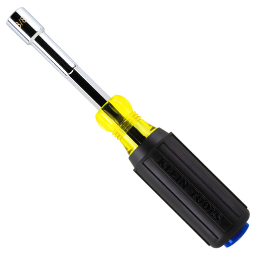 KLEIN TOOLS | Color-Coded Magnetic Hollow-Shaft Heavy-Duty Nut Driver, 3/8-Inch | #65438MAG