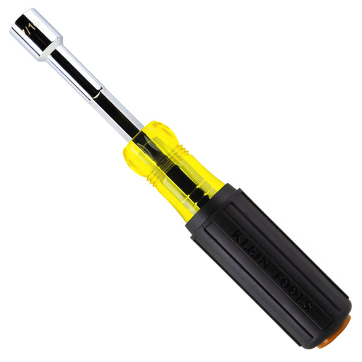 KLEIN TOOLS | Color-Coded Magnetic Hollow-Shaft Heavy-Duty Nut Driver, 7/16-Inch | #654716MAG