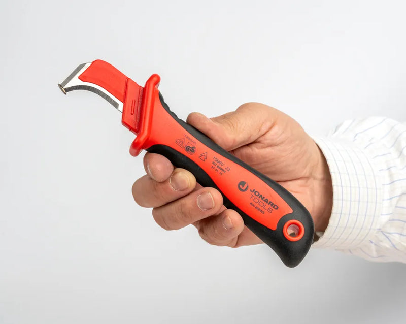 JONARD | Insulated Cable & Duct Sheathing Knife | #KN-200INS