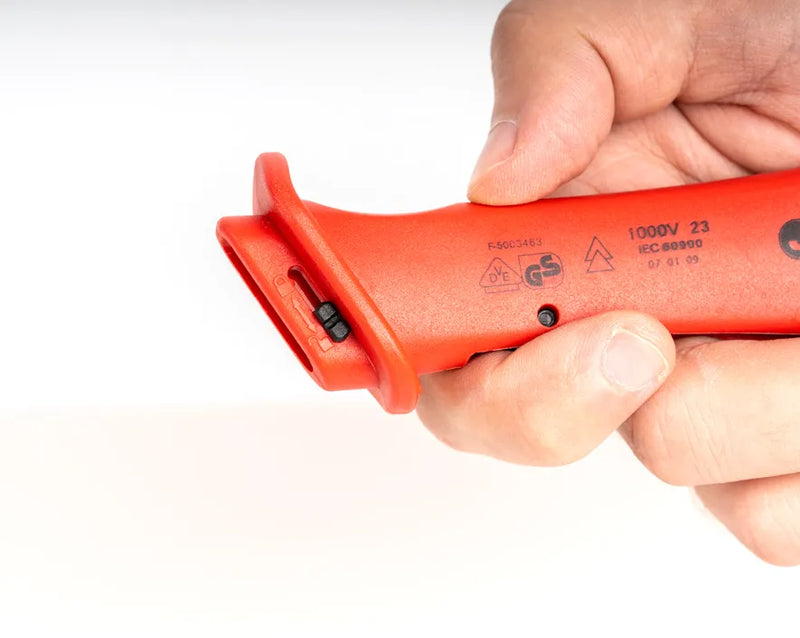 JONARD | Insulated Cable Dismantling Knife with Blade Guard | #KN-300INS
