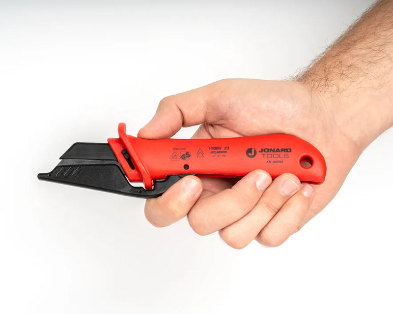 JONARD | Insulated Cable Dismantling Knife with Blade Guard | #KN-300INS
