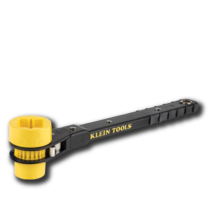 Klein Tools | 4-in-1 Lineman's Ratcheting Wrench | #KT151T