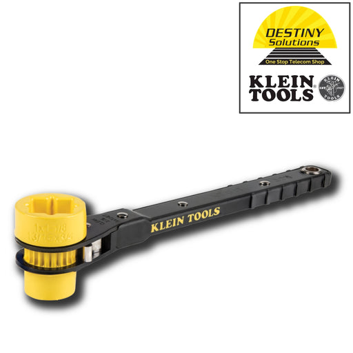 Klein Tools | 4-in-1 Lineman's Ratcheting Wrench | #KT151T