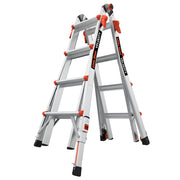 LITTLE GIANT LADDER | Aluminum Velocity Articulating Ladder with Leg Levelers, Type IA, 300lb Load Capacity, Model 17 | #15417-801